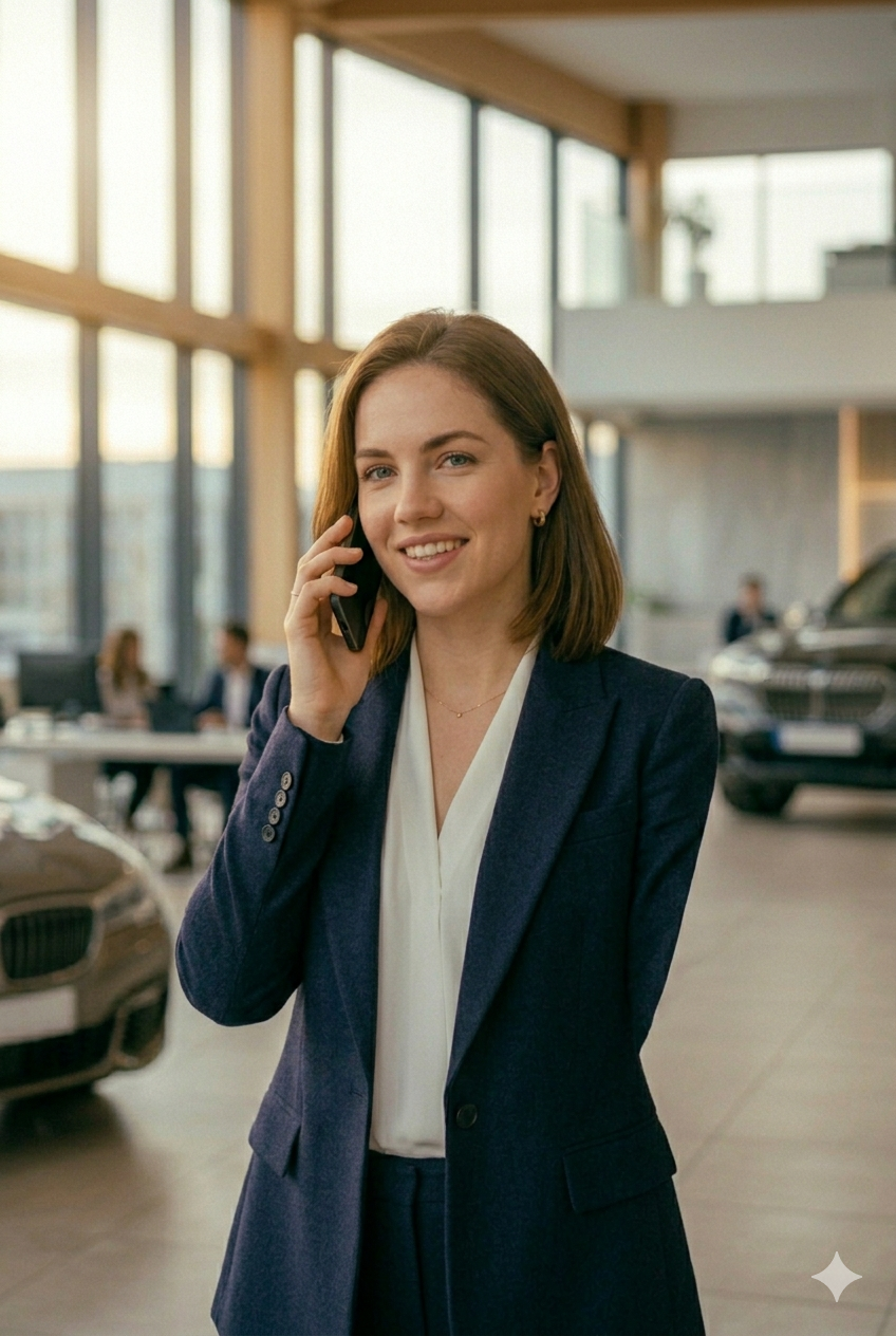 Josefina llamando por teléfono