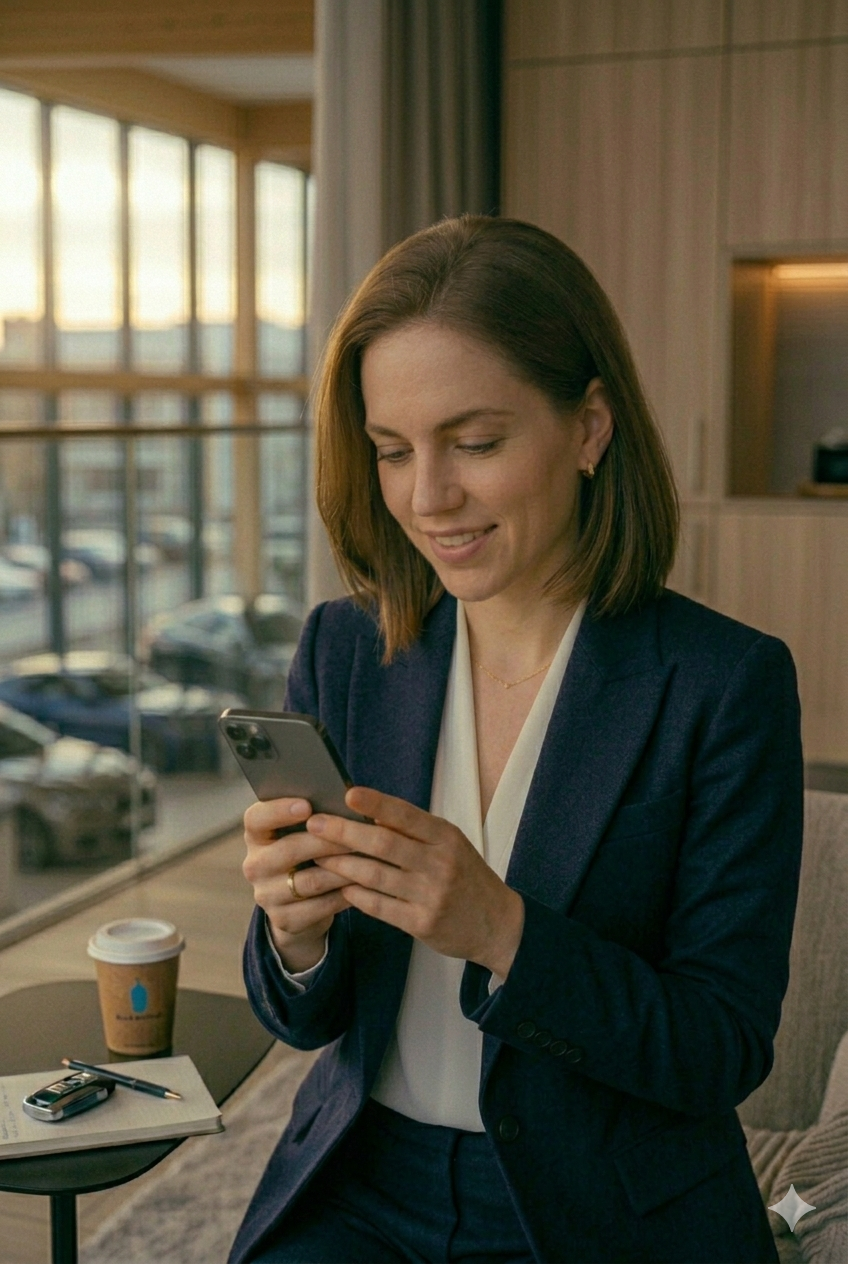 Josefina respondiendo por WhatsApp